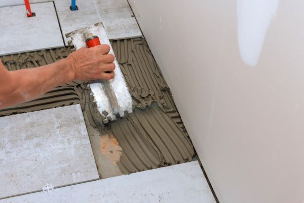 Bathroom Floor Renovation in Conroe